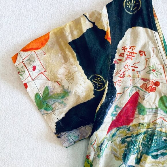 Jams World since 1964 floral tiered mini dress Womens Medium loose beach retro - Picture 3 of 8